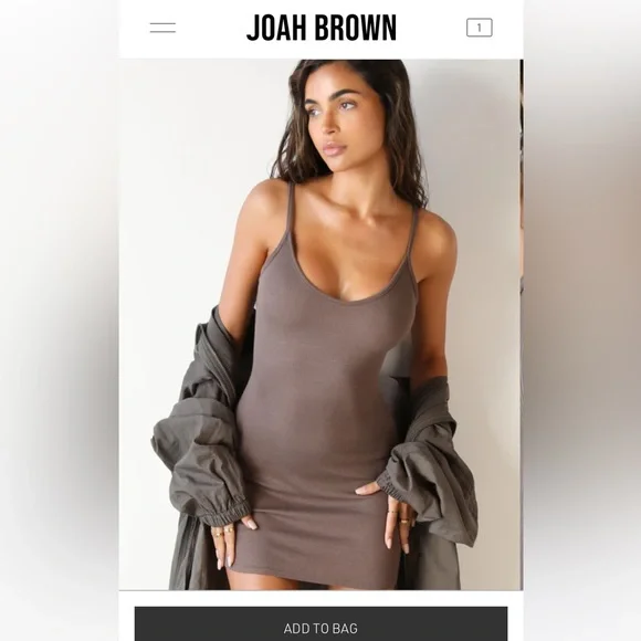 joah brown dress JOAH BROWN Cowl Back Long Sleeve Mini Dress | Black Modal main image 1